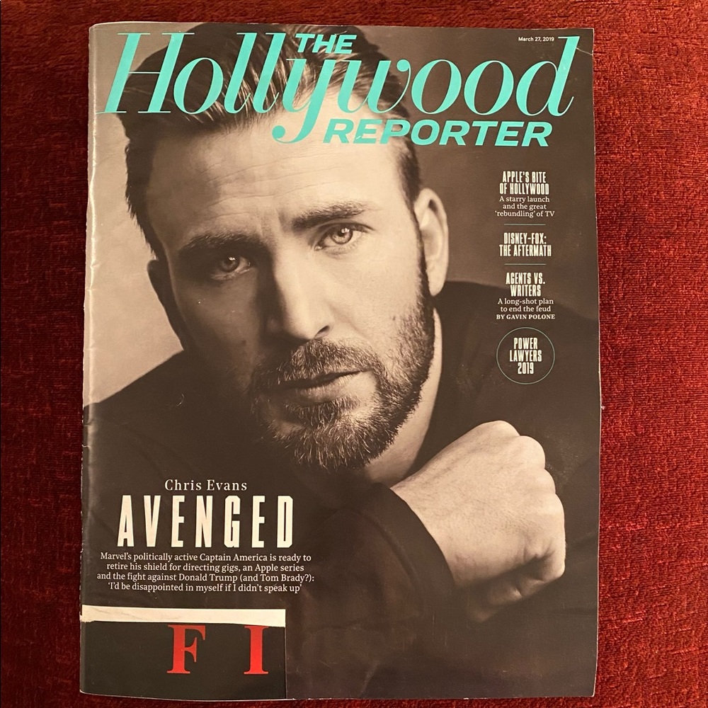 CHRIS EVANS March 27, 2019 The HOLLYWOOD REPORTER